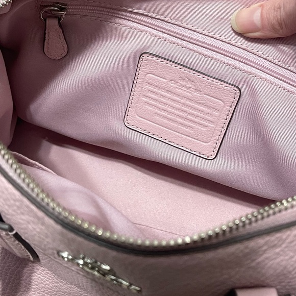 Coach Mini Bennett Satchel With Shoulder Strap (Petal Pink/Silver) - Picture 7 of 11